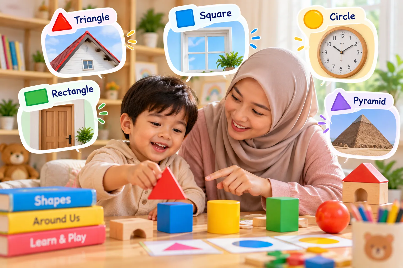 Mengenalkan Bentuk Geometri kepada Anak dari Lingkungan Sekitar